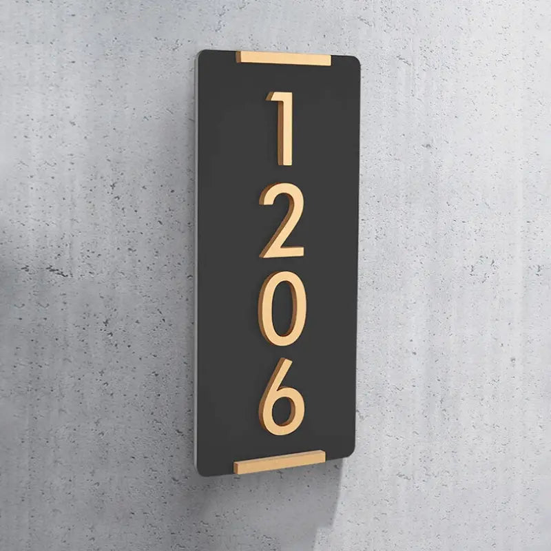 Personalized House Number Sign, elegant