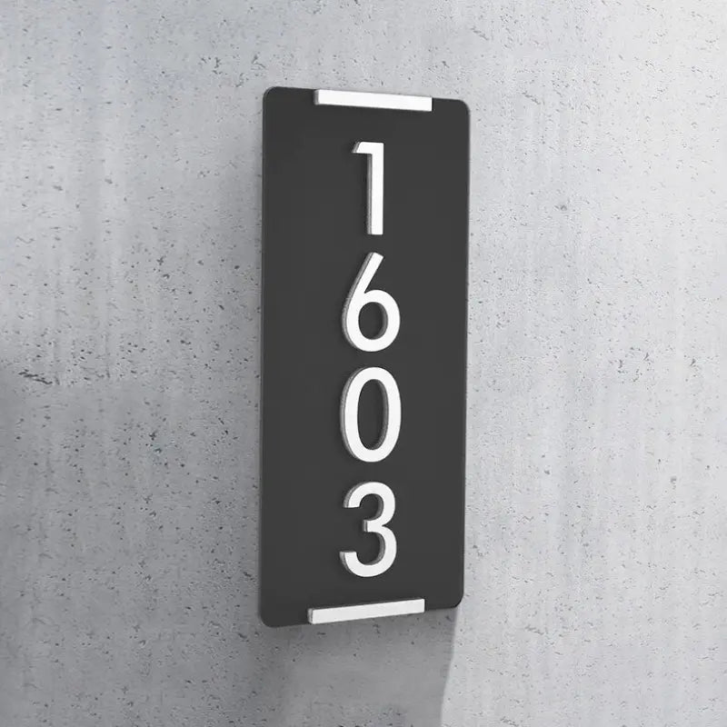 Personalized House Number Sign, elegant