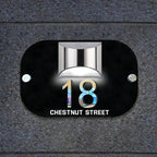 Personalized House Number Sign Elegant Mailbox Plaque