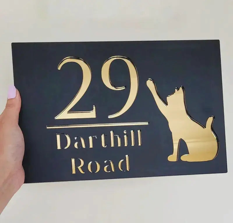Personalized House Number Sign for Pets