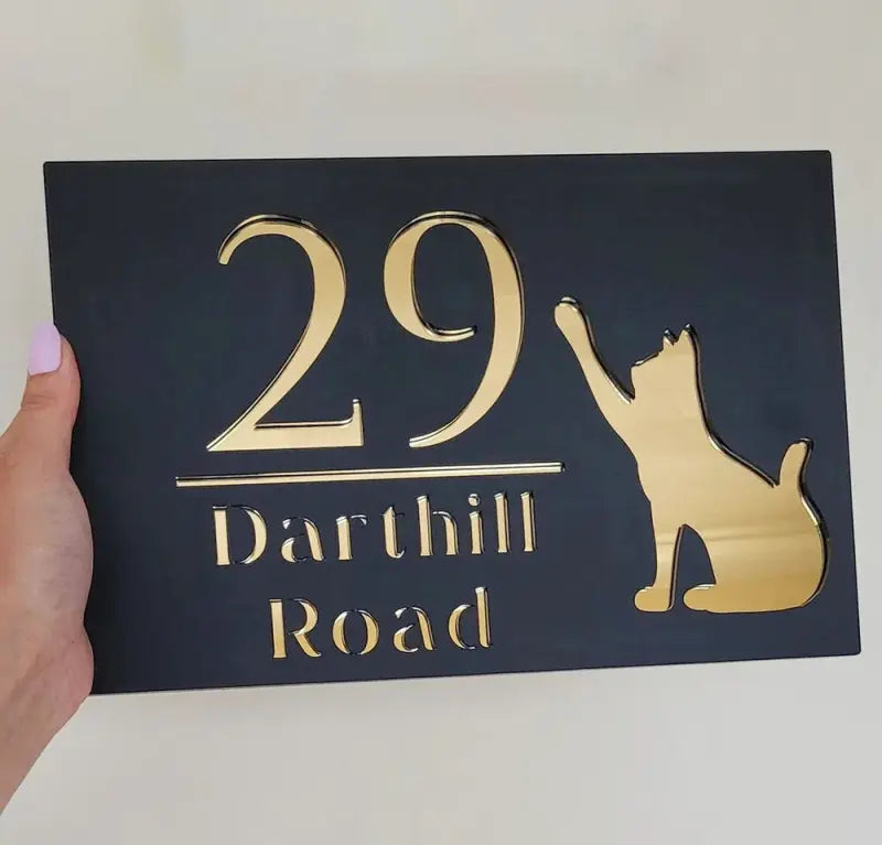 Personalized House Number Sign for Pets