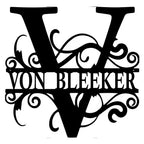 Personalized House Number Sign for the Front Door