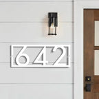 Personalized House Number Sign Modern