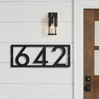 Personalized House Number Sign Modern