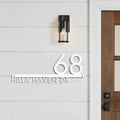 Personalized House Number Sign Modern