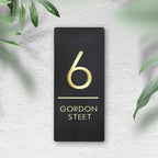 Personalized House Number Sign Outdoor Plaque