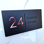 Personalized House Number Sign, stylish