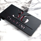 Personalized House Number Sign text