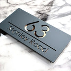 Personalized House Number Sign text