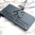 Personalized House Number Sign text