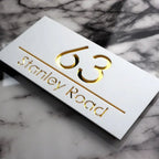 Personalized House Number Sign text