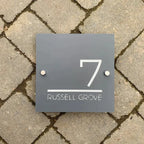 Personalized House Number Sign Villa Plaque