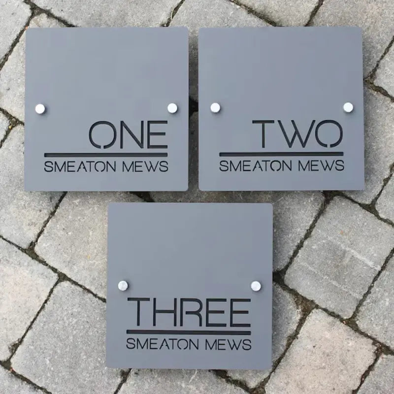 Personalized House Number Sign Villa Plaque