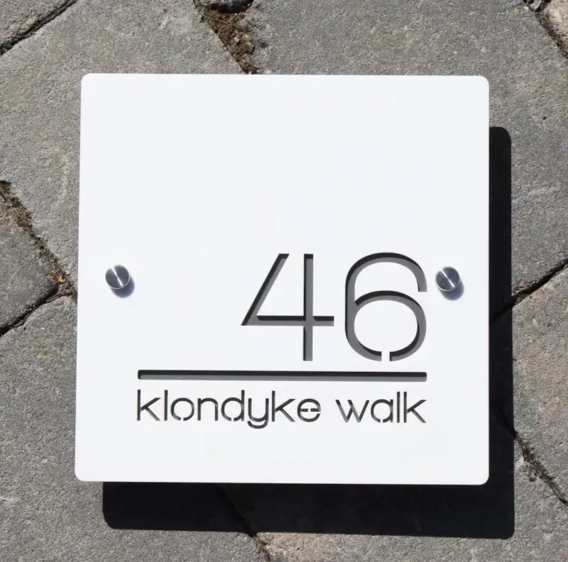 Personalized House Number Sign Villa Plaque