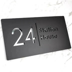 Personalized House Number Sign with Address