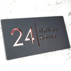 Personalized House Number Sign with Address