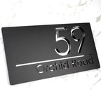 Personalized House Number Sign with Address