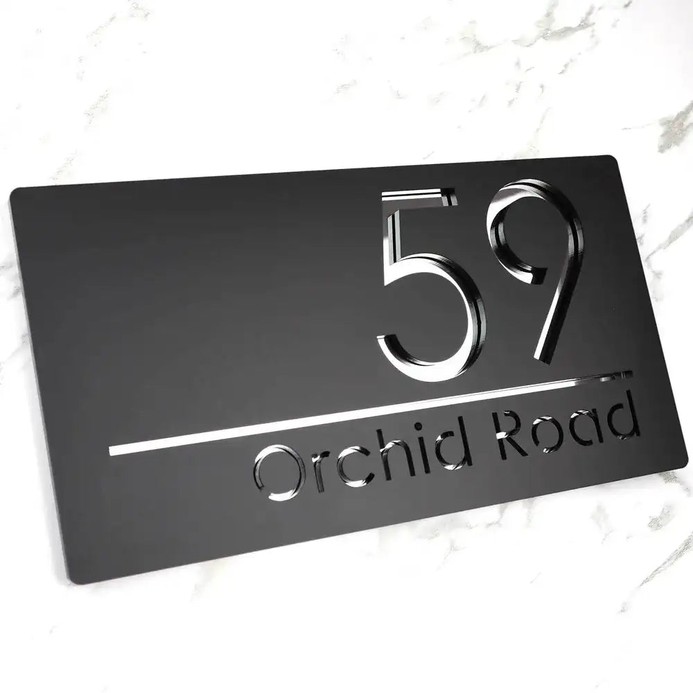 Personalized House Number Sign with Address