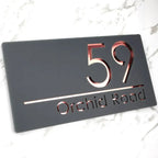 Personalized House Number Sign with Address