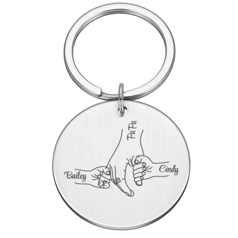 Personalized Keychain Family