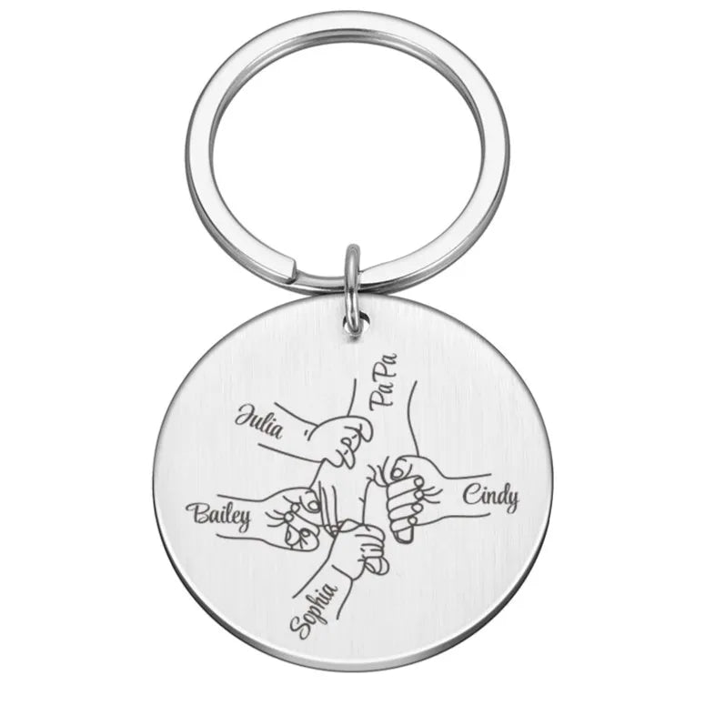 Personalized Keychain Family