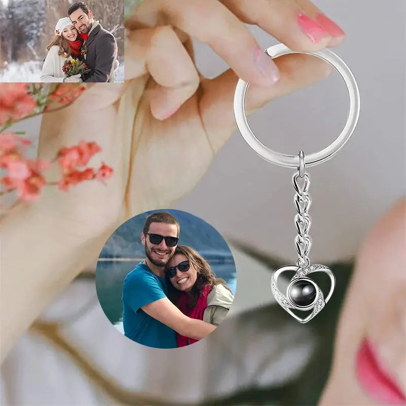 Personalized Keychain Heart