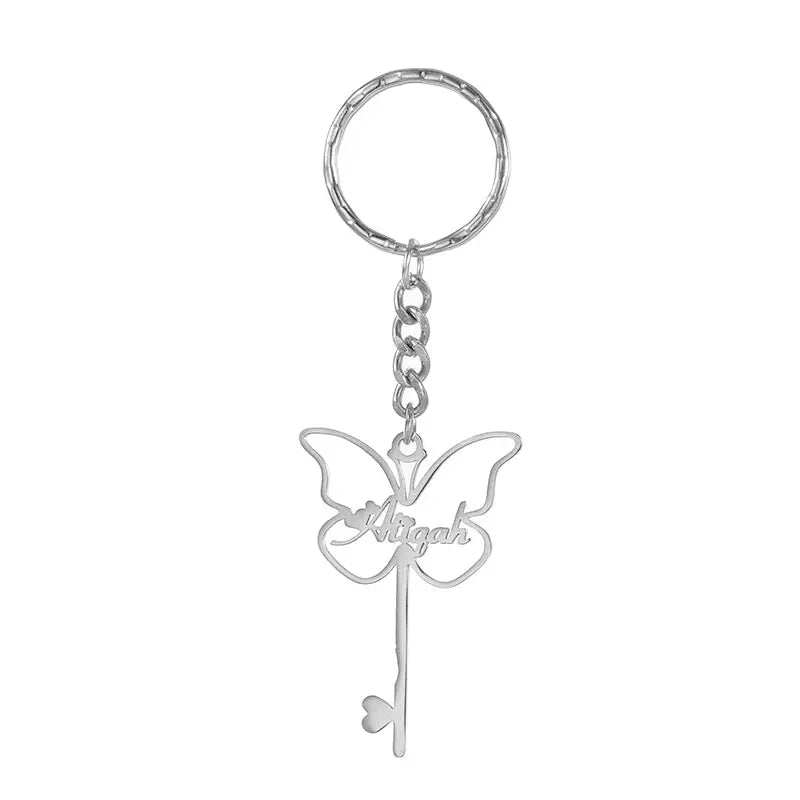 Personalized Keychain Named Butterfly