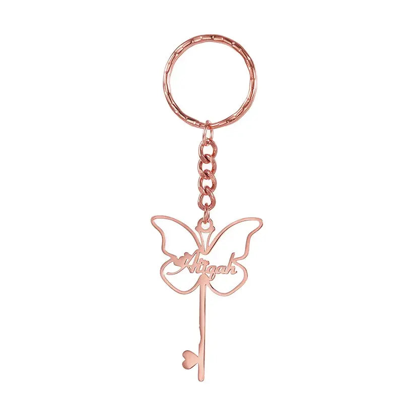 Personalized Keychain Named Butterfly