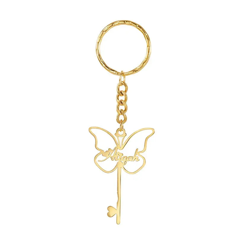 Personalized Keychain Named Butterfly