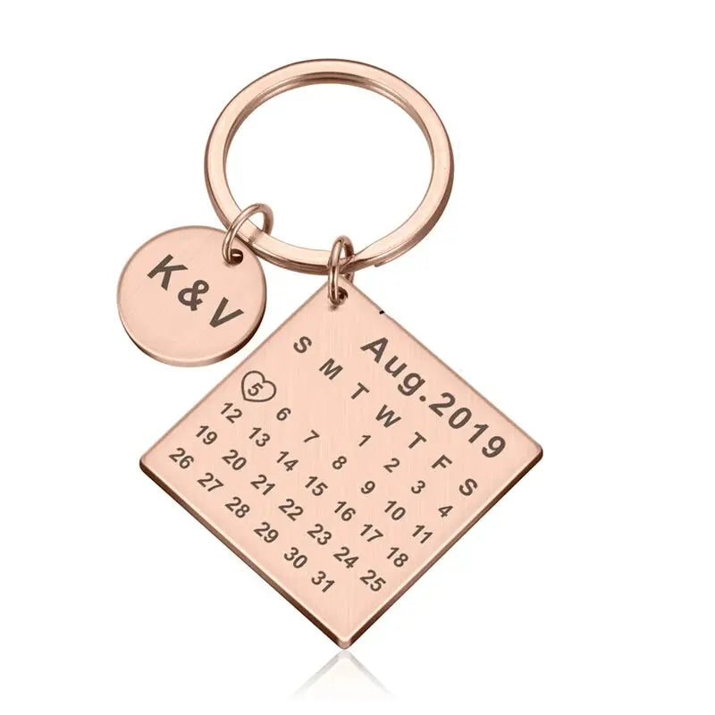 Personalized Keychain with Initials