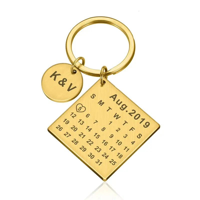Personalized Keychain with Initials