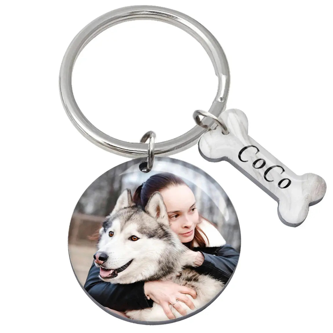 Personalized Keychain with Photo and Text