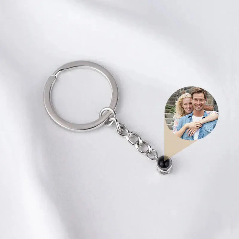 Personalized Keychain with Photo Projection