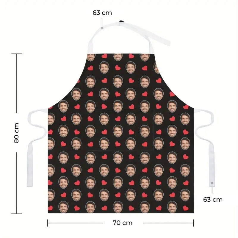 Personalized Kitchen Apron with Custom Face