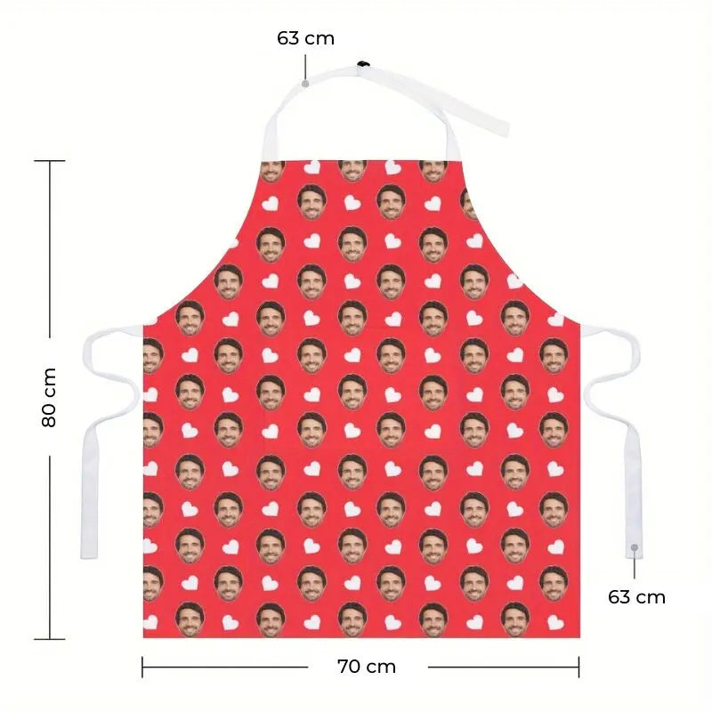 Personalized Kitchen Apron with Custom Face