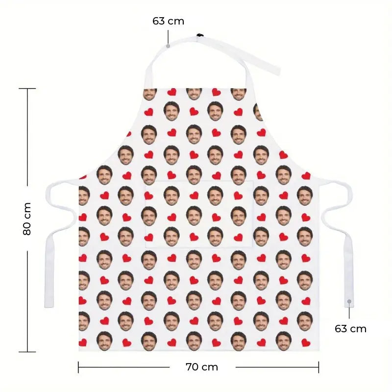 Personalized Kitchen Apron with Custom Face