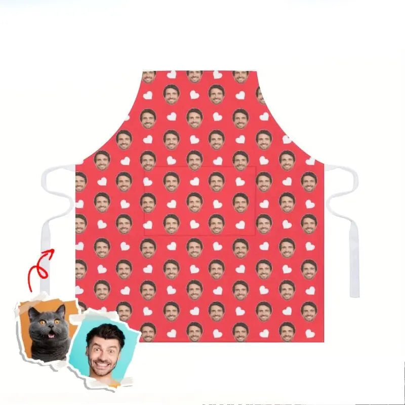 Personalized Kitchen Apron with Custom Face