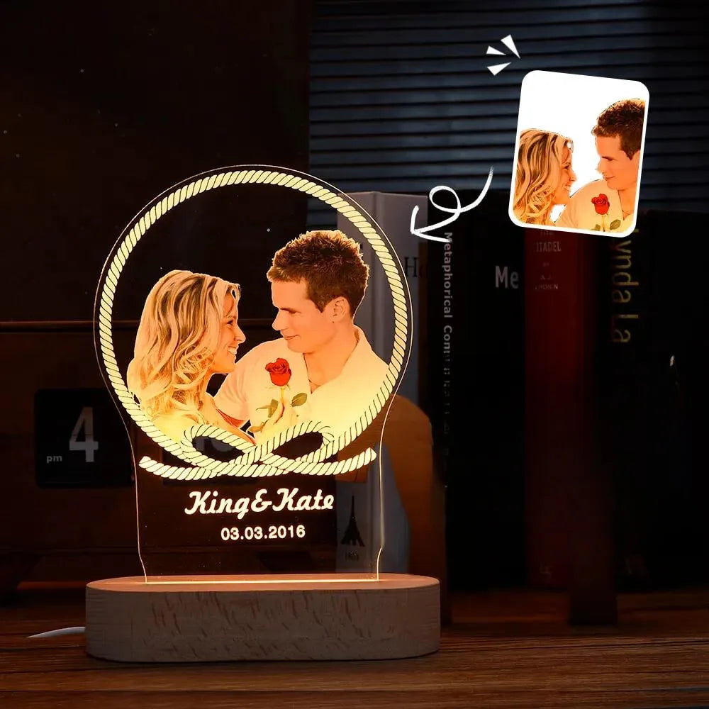 Personalized Lamp Couple
