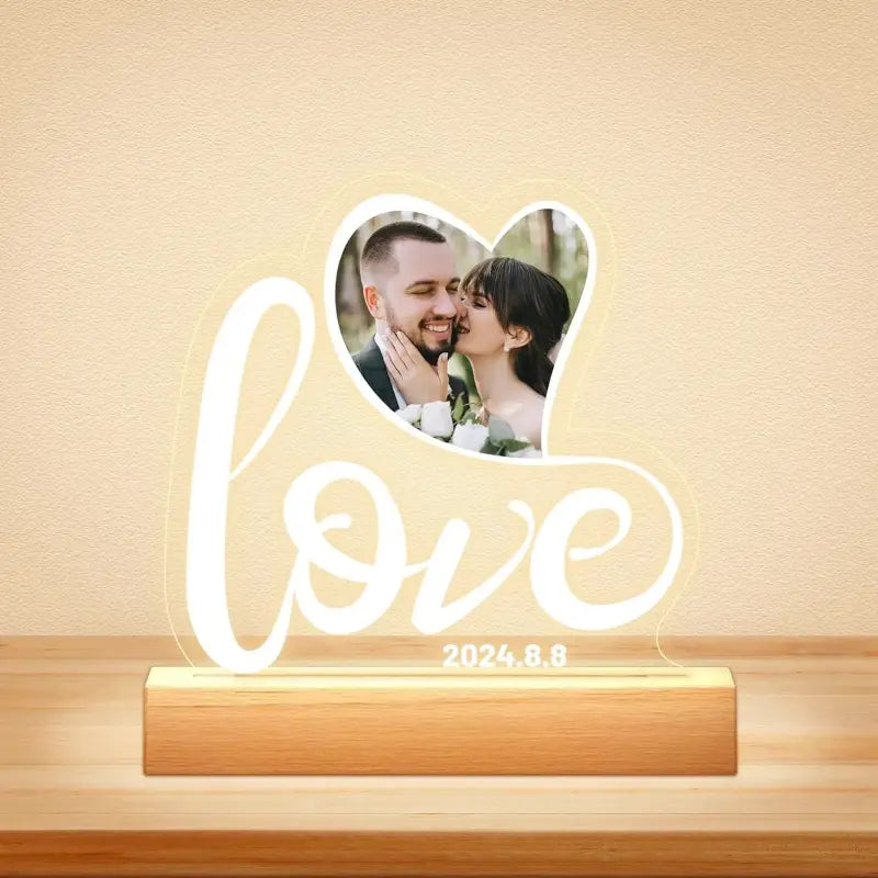 Personalized Lamp LED Love