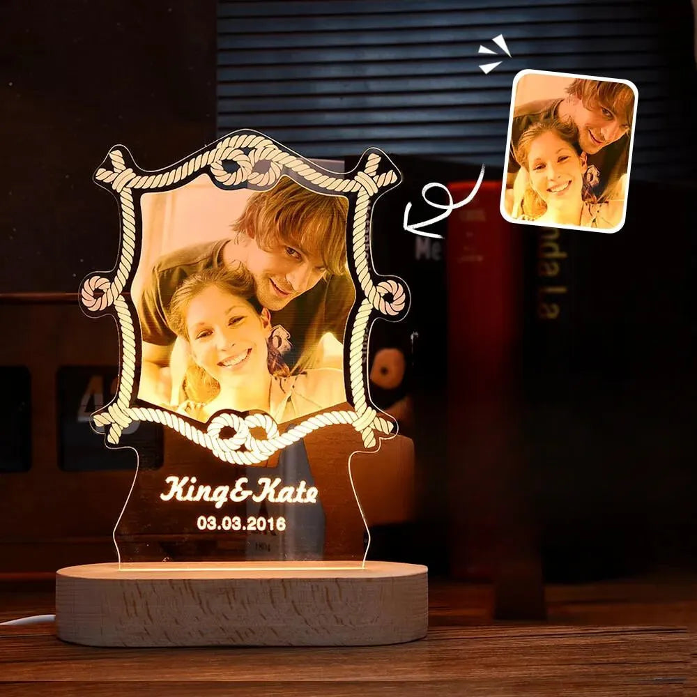 Personalized Lamp Love