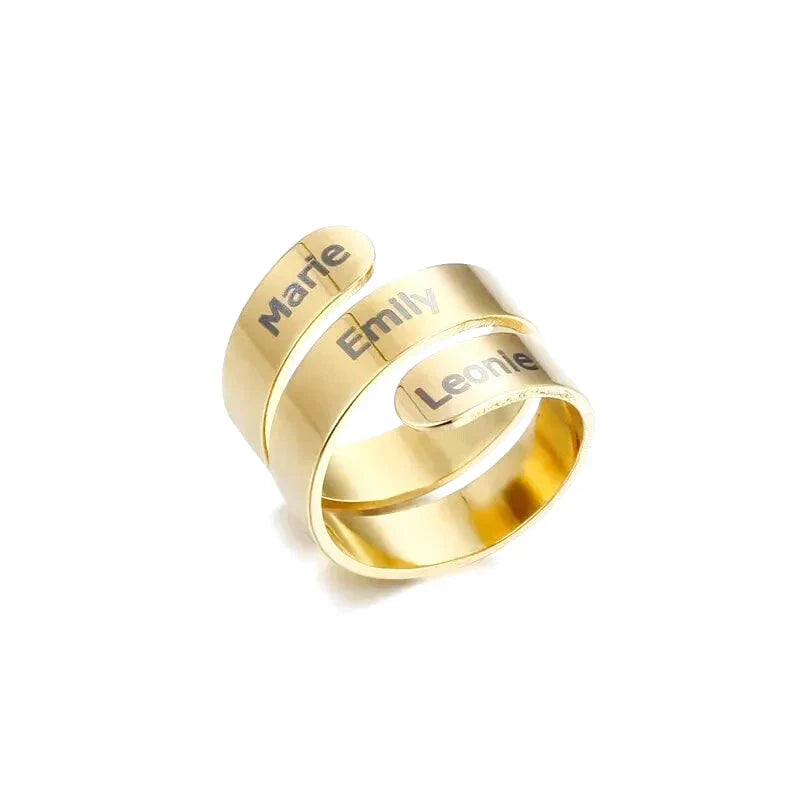 Personalized Ring with 3 Names