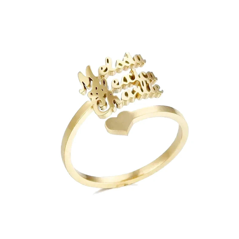 Personalized Ring with 3 Names