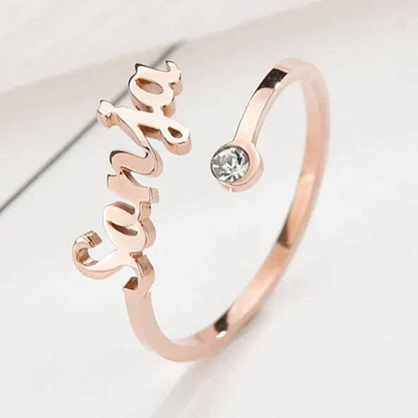 Personalized Ring with Name for Women