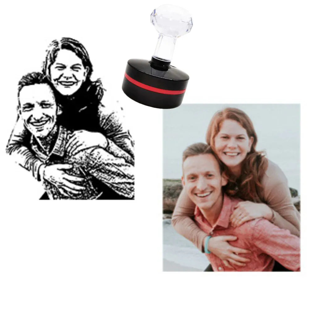 Personalized Stamp with Name + Photo